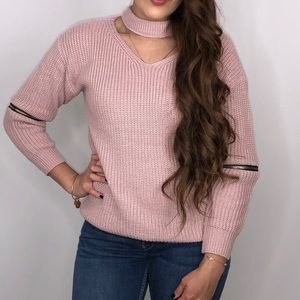Rose pink sweater